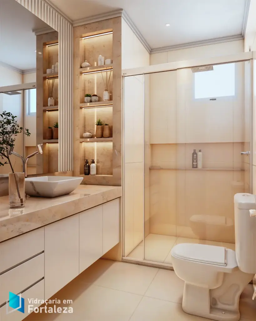 Box para Banheiro Frontal Ideia Glass em Fortaleza