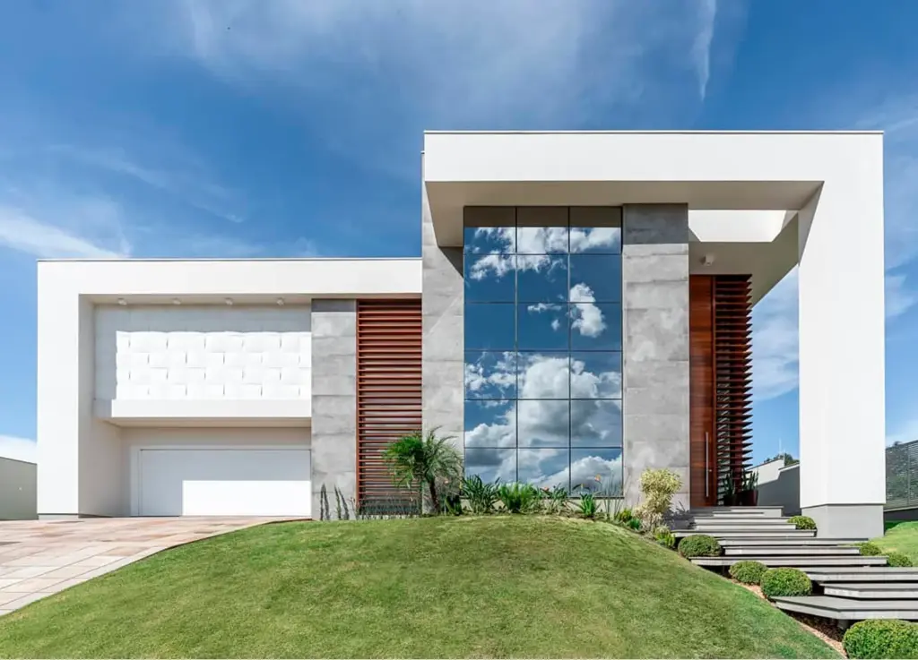 Fachada de vidro para casa Fortaleza