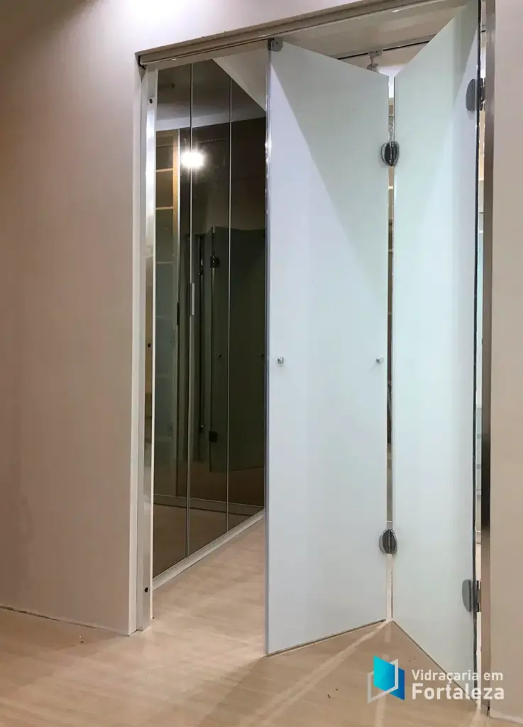 Porta de vidro Flex Ideia Glass Fortaleza