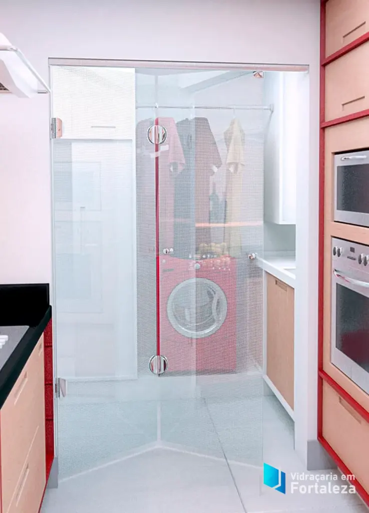 Porta de vidro flexível Flex Ideia Glass Fortaleza